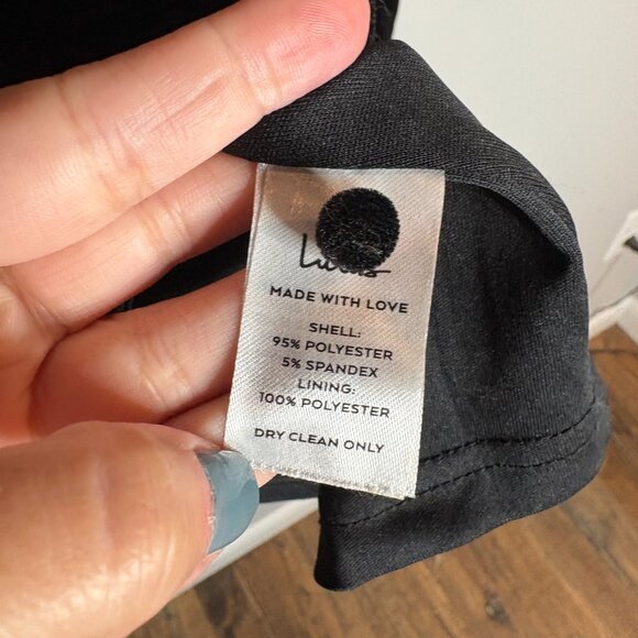 Lulu's Make it Merry Black Velvet Long Sleeve Button-Up Mini Dress - Picture 5 of 6